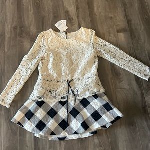 Short dress, white, never worn, with tag